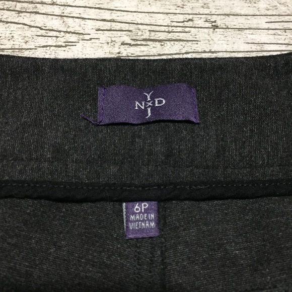 NYDJ Knit Stretch Pants Women’s 6P Gray (Inseam 26.5) Ponte Knit Rayon Blend - Picture 8 of 9